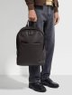 Темно-коричневий рюкзак ZEGNA зі шкіри: фото 1 - Invogue
