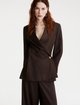Коричневый жакет Marella из шерсти и полиэстера: фото 2 - Invogue