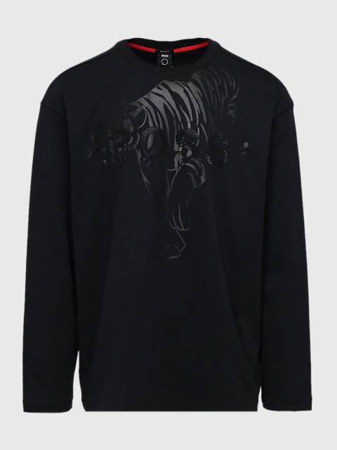 Чёрная футболка BOSS: фото - Invogue