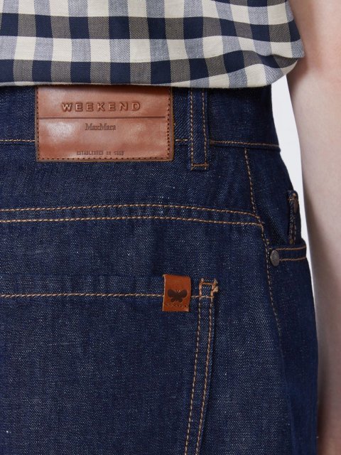 Темно-сині бермуди Weekend Max Mara з бавовни та льону: фото 4 - Invogue