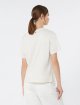 Кремова футболка Weekend Max Mara з бавовни з принтом: фото 3 - Invogue