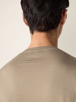 Бежевая футболка Zegna из хлопка: фото 3 - Invogue