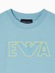 Блакитна футболка Emporio Armani з бавовни: фото 2 - Invogue