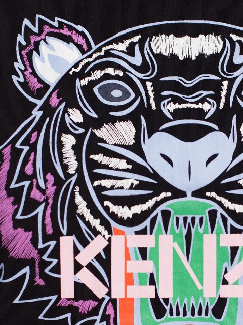 Чёрная футболка KENZO: фото 7 - Invogue