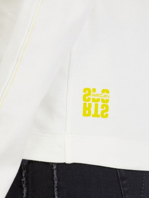 Белая футболка MARC CAIN: фото 4 - Invogue