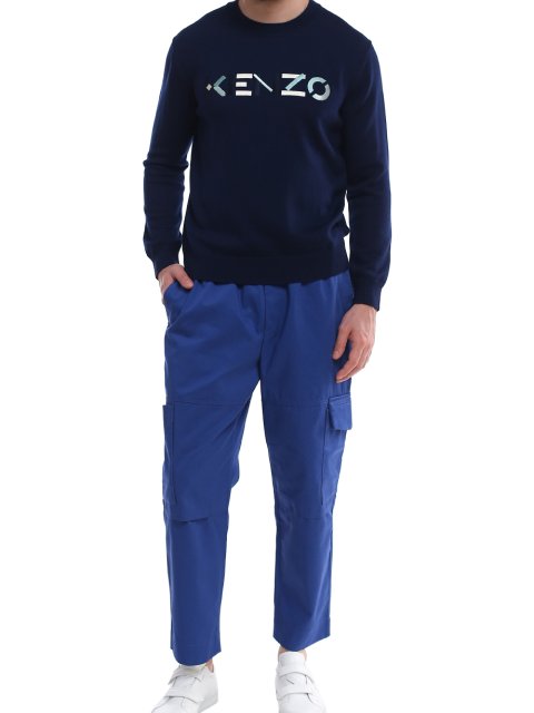 Синий свитер KENZO: фото 1 - Invogue