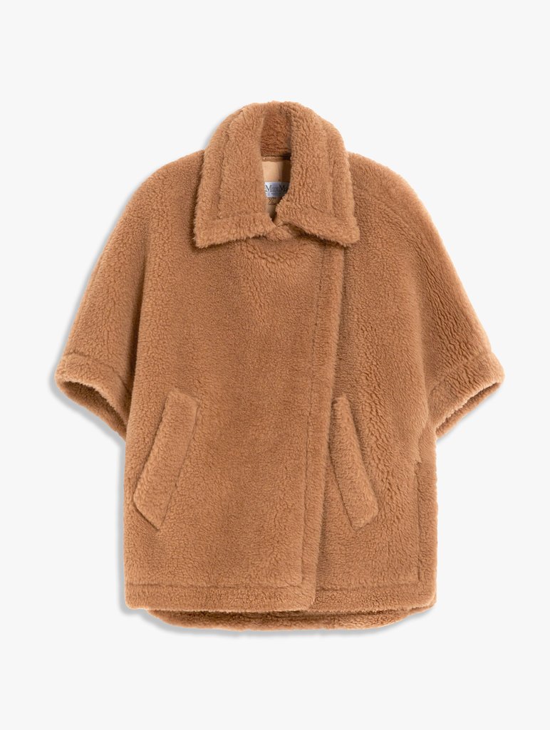 Темно-бежевий кейп MAX MARA із коротким рукавом: фото - Invogue