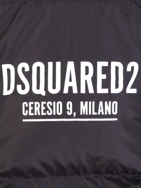 Чорна куртка  DSQUARED KID : фото 3 - Invogue