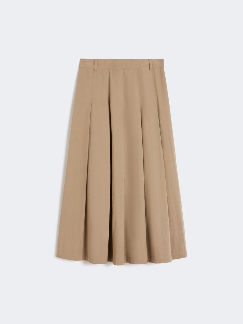 Светло-коричневая юбка WEEKEND MAX MARA габардиновая: фото - Invogue