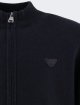 Темно-синя кофта EMPORIO ARMANI KIDS з бавовни та вовни: фото 1 - Invogue