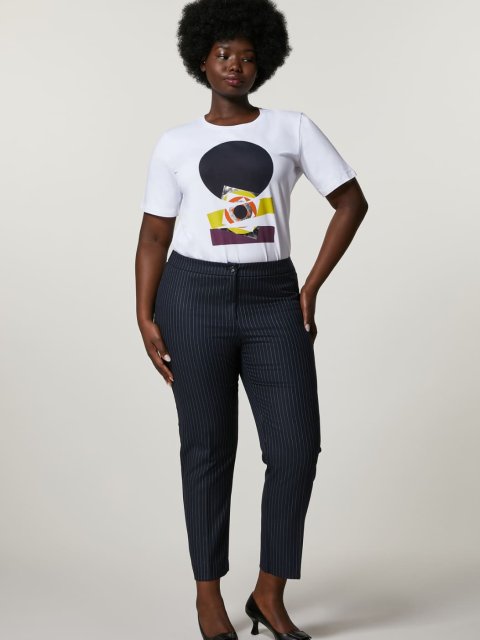 Темно-сині брюки PERSONA : фото 4 - Invogue