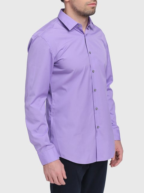 Фиолетовая рубашка BOSS: фото 2 - Invogue