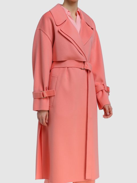 Розовое пальто MARC CAIN: фото 3 - Invogue