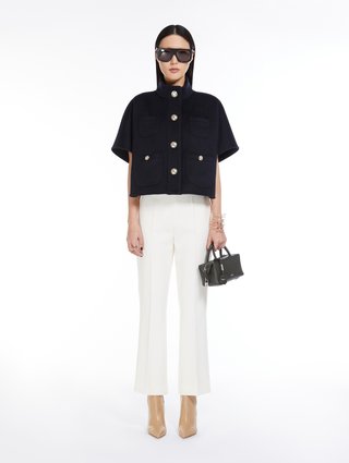 Черная сумка-саквояж Max Mara кожаная: фото 1 - Invogue