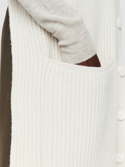 Білий кардиган Joseph з вовни, шовку та кашеміру: фото 4 - Invogue