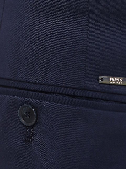 Синие брюки BOSS из эластичного хлопка: фото 5 - Invogue