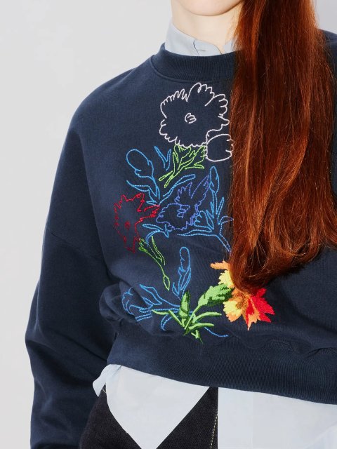 Синий свитер KENZO: фото 3 - Invogue