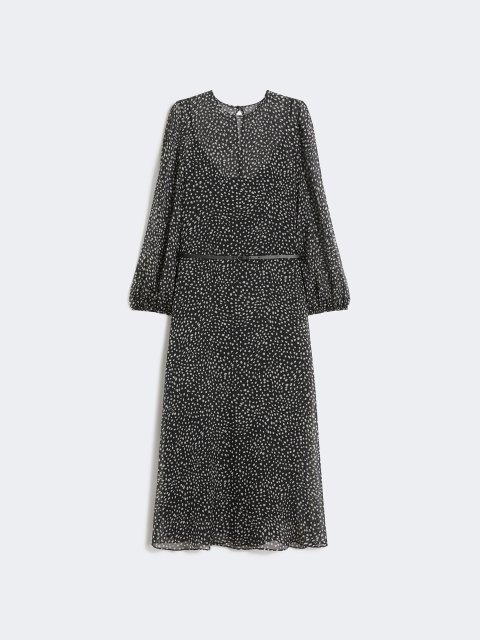 Чорна сукня MAX MARA з шовкового шифону: фото - Invogue