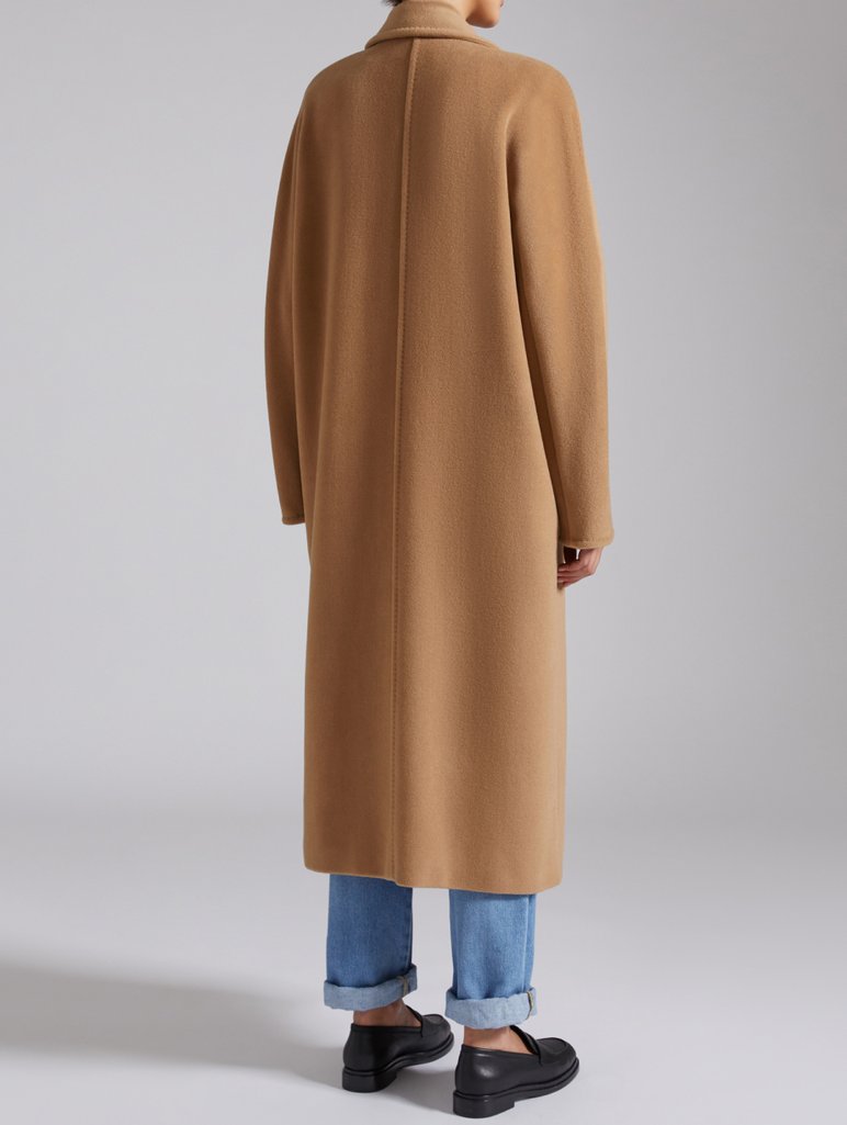 Темно-бежевое пальто MAX MARA из шерсти и кашемира: фото 3 - Invogue
