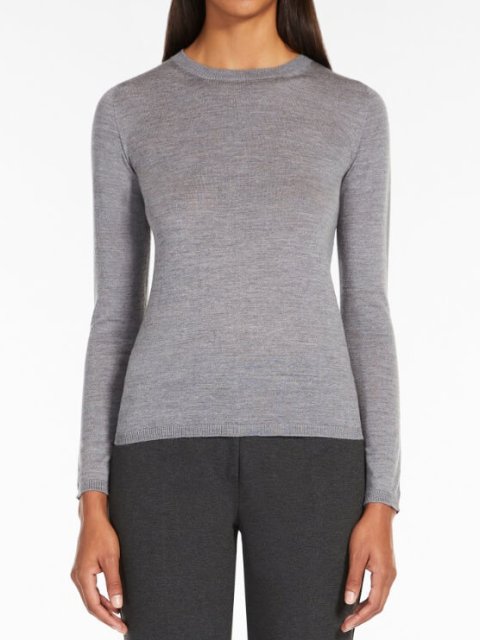 Серый свитер MAX MARA: фото 1 - Invogue