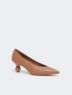 Пудровые туфли Weekend Max Mara из кожи: фото 1 - Invogue
