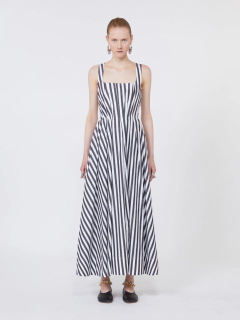 Чорна сукня Sportmax з бавовни: фото 3 - Invogue