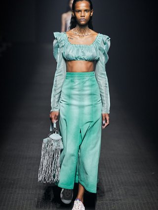 Бірюзова спідниця KENZO : фото 1 - Invogue