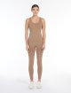 Темно-бежева майка Max Mara з логотипом: фото 4 - Invogue