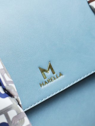Голубая сумка MARELLA: фото 6 - Invogue