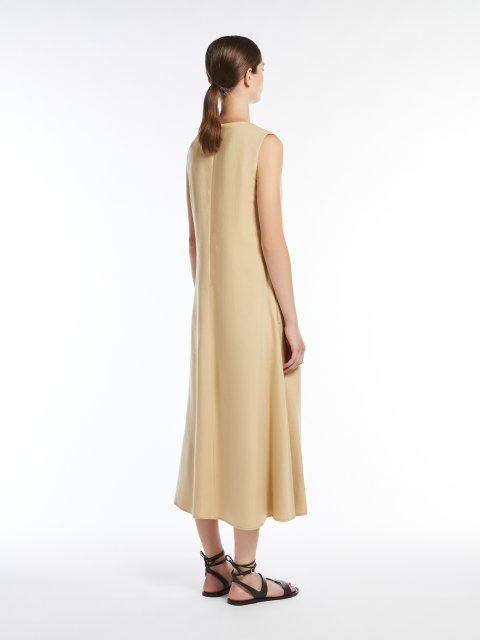 Пісочна сукня Weekend Max Mara з віскози та льону: фото 1 - Invogue
