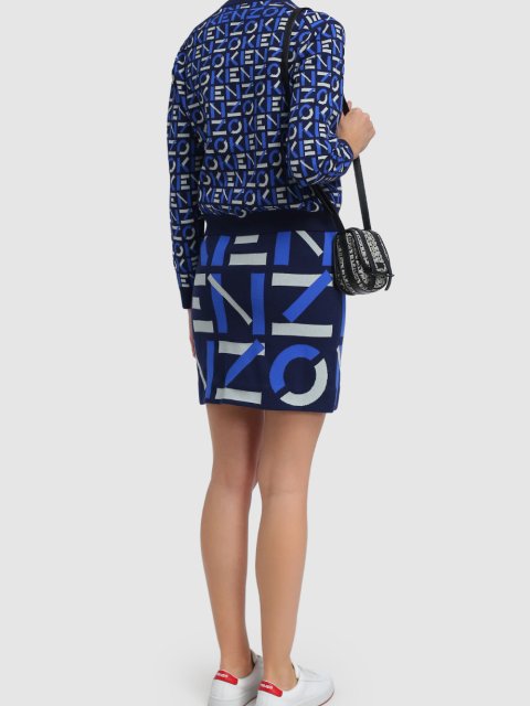 Тёмно-синяя юбка KENZO: фото 2 - Invogue