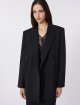 Чорний жакет WEEKEND MAX MARA з суміші вовни: фото 4 - Invogue