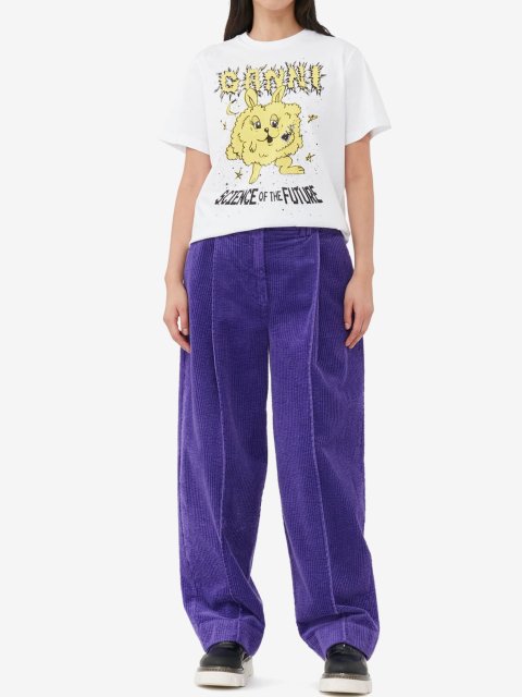 Фіолетові брюки GANNI : фото - Invogue