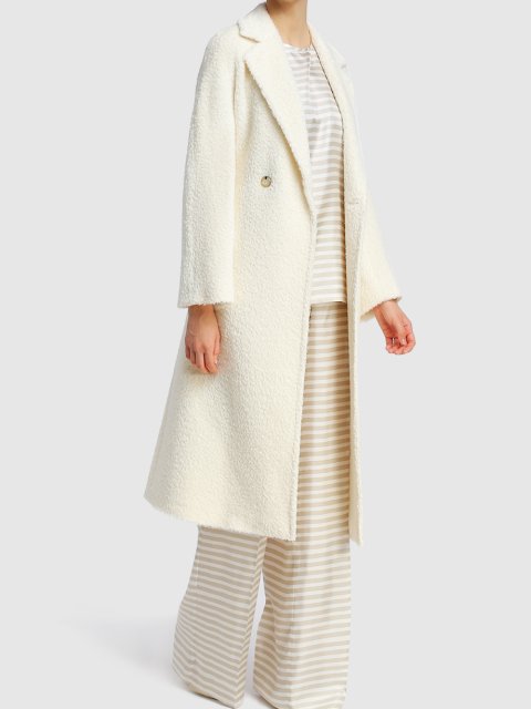 Кремовые брюки MAX MARA: фото 1 - Invogue