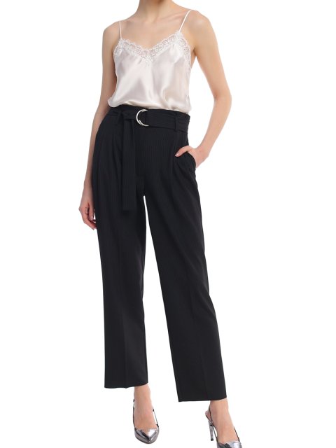 Чёрные брюки MARELLA: фото 3 - Invogue
