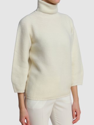 Белый свитер MAX MARA: фото 3 - Invogue