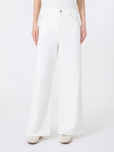 Білі брюки WEEKEND MAX MARA з бавовняного деніму: фото 2 - Invogue