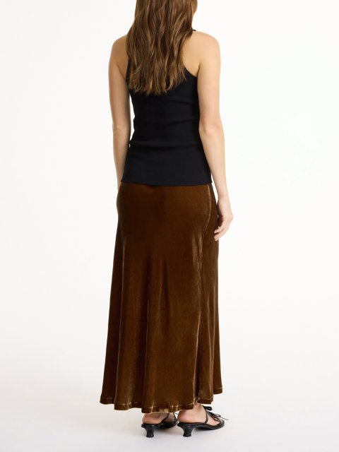 Коричнева спідниця Malene Birger максі: фото 2 - Invogue