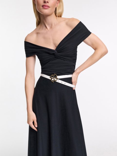 Темно-синя сукня DOROTHEE SCHUMACHER з драпіровкою: фото 2 - Invogue