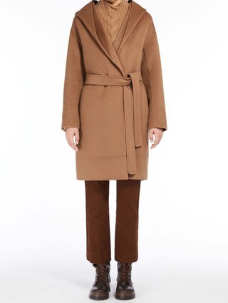 Темно-бежеве пальто MAX MARA з вовни та кашеміру: фото 1 - Invogue