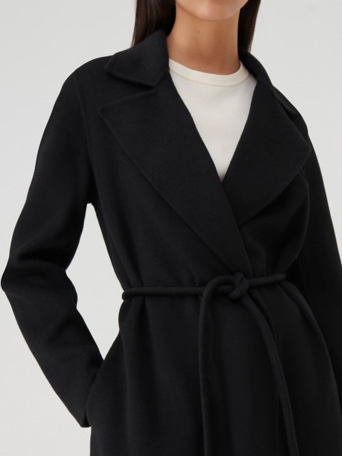 Чорне пальто MARELLA : фото 3 - Invogue