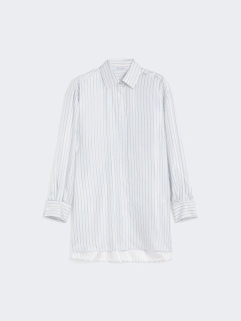 Сукня-сорочка у смужку MAX MARA з шовку: фото - Invogue