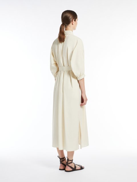 Молочна сукня Weekend Max Mara з чистої бавовни: фото 2 - Invogue