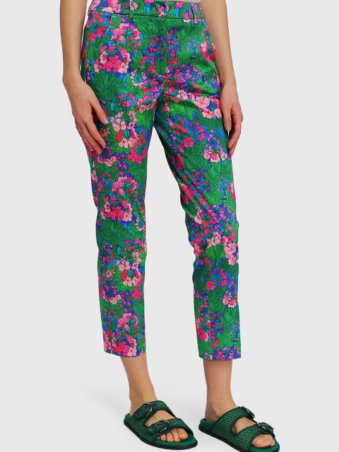 Зелёные брюки WEEKEND MAX MARA: фото 3 - Invogue