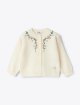 Молочний кардиган IL Gufo з квіточками: фото - Invogue