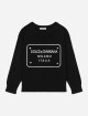Чорний пуловер Dolce&Gabbana з логотипом: фото - Invogue