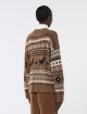 Коричневий кардиган WEEKEND MAX MARA з альпаки та вовни: фото 3 - Invogue