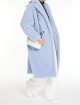 Блакитне пальто Teddy oversize Max Mara з бленду альпаки та шовку: фото 5 - Invogue