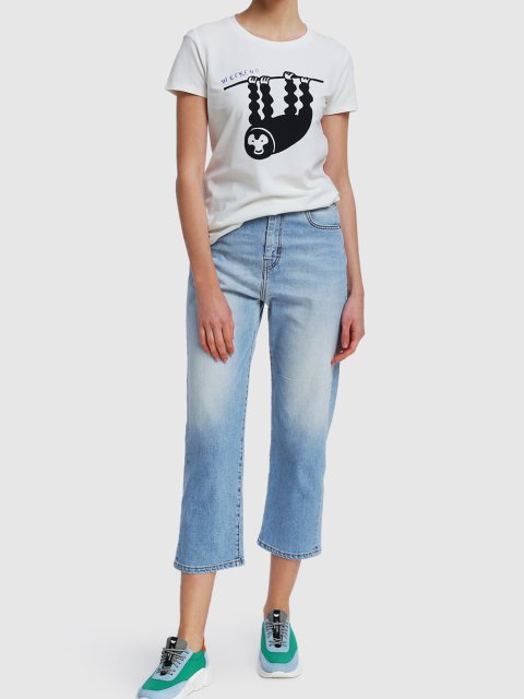 Белая футболка WEEKEND MAX MARA: фото 1 - Invogue