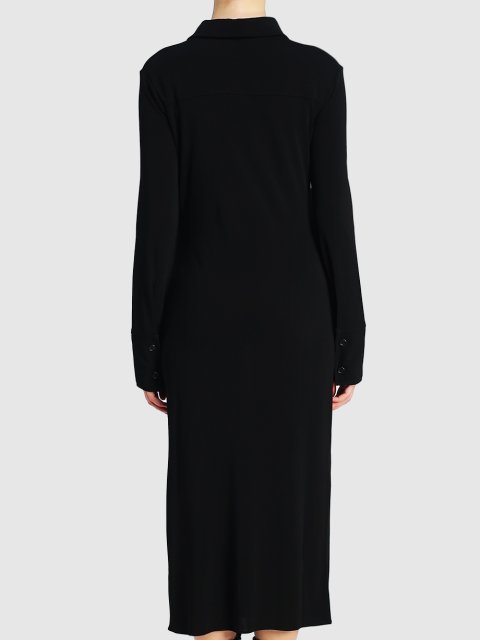 Чёрное платье HELMUT LANG: фото 4 - Invogue